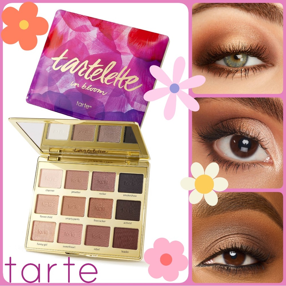 NIB TARTE Tartelette In Bloom Clay Eyeshadow Palette